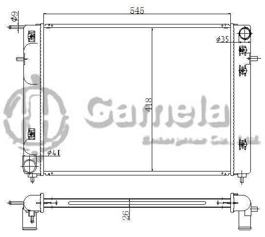 6190812004-T - Radiator-for-HOLDEN-VN-COMMODORE-V6-3-8-88-91-MT