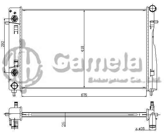 6190812029-T - Radiator-for-HOLDEN-VY-COMMODORE-V8-5-7-00-02-AT-OEM-HOL045PACA