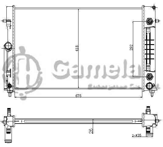 6190812032-T - Radiator-for-HOLDEN-VZ-COMMODORE-V6-3-6-04-06-AT-OEM-HOL055PACA