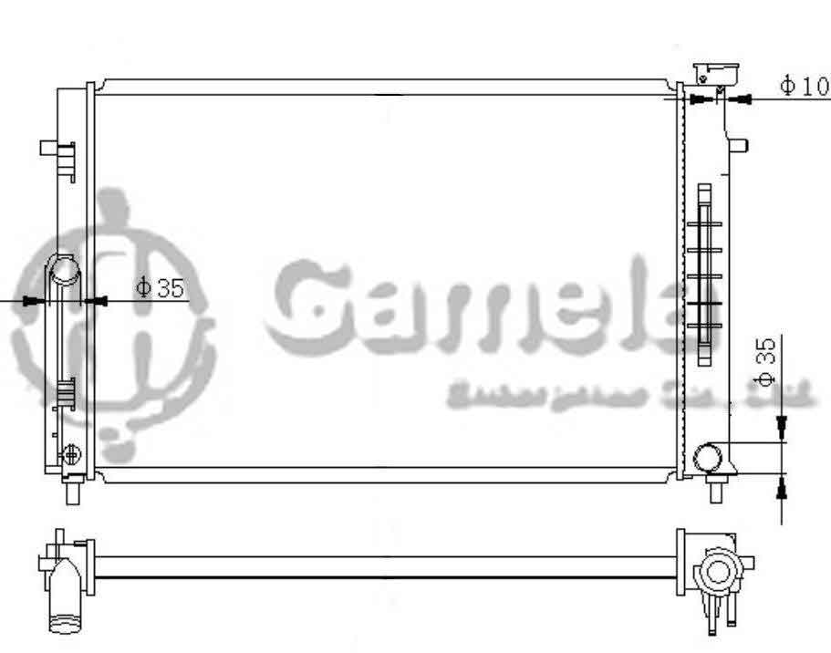 6190812037-T - Radiator-for-HOLDEN-VZ-COMMODORE-V8-5-7-04-06-MT-OEM-HOL055PACM2