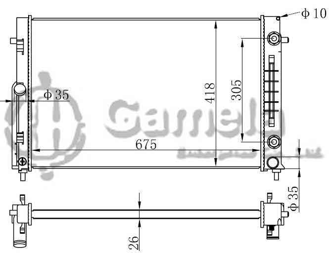 6190812039-T - Radiator-for-HOLDEN-LUMINA-V604-VZ-AT