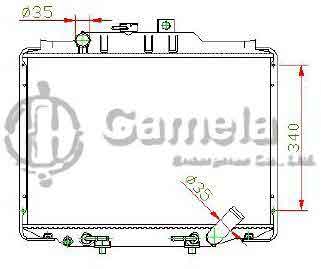 6190825004-T - Radiator-for-HYUNDAI-H100-AT