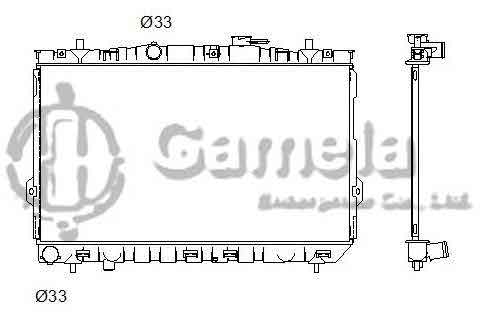 6190825010-T - Radiator-for-HYUNDAI-ELANTRA-L4-2-0-01-06-MT-NISSENS-67494-67488-OEM-253102D000-253102D100-DPI-2388MT-2387MT