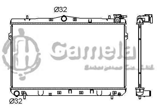 6190825013-T - Radiator-for-HYUNDAI-ELANTRA-TIBURON-L4-1-8-2-0-97-00-MT-NISSENS-62298-OEM-2531029010-2531029010-DPI-1897MT