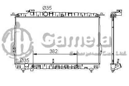 6190825021-T - Radiator-for-HYUNDAI-SONATA-KAMAGENTIS-OPTIMA-L4-V6-2-4-2-7-99-06-AT-NISSENS-67027-67028-OEM-2531038001-2531038050-2531039500-253103F000-DPI-2339