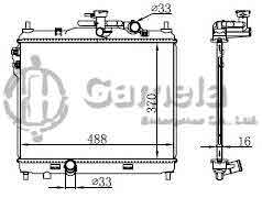 6190825034-T - Radiator-for-HYUNDAI-GETZ1-3-06-MT-OEM-253101C300-253101C000