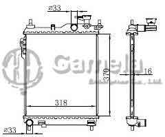 6190825035-T - Radiator-for-HYUNDAI-GETZ-02-NT-1-3T-1-6T-MT-OEM-253101C200