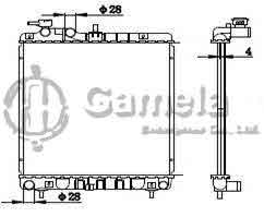 6190825040-T - Radiator-for-HYUNDAI-ATOS99-00-MT-OEM-2531005500