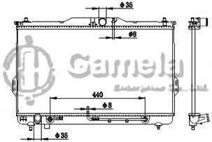 6190825073-T - Radiator-for-HYUNDAI-SANTAFE-04-1-8I-2-0RDI-AT