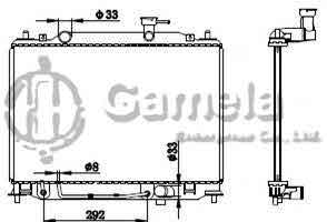 6190825077-T - Radiator-for-HYUNDAI-ACCENT-D-05-AT-NISSENS-67504-OEM-253101E300-253101E350