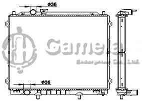 6190825090-T - Radiator-for-HYUNDAI-TERRACAN-01-MT