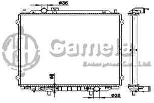 6190825091-T - Radiator-for-HYUNDAI-TERRACAN-2-5-TDIC-MAN01-AT