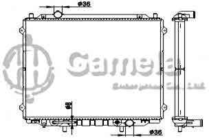 6190825093-T - Radiator-for-HYUNDAI-TERRACAN-2-5-TDIC-MAN01-AT