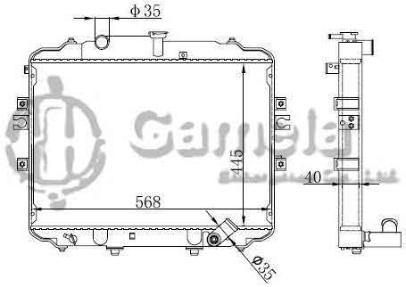 6190825104-T - Radiator-for-HYUNDAI-H100-2004-MT-MT-NISSENS-66996-OEM-253104F210