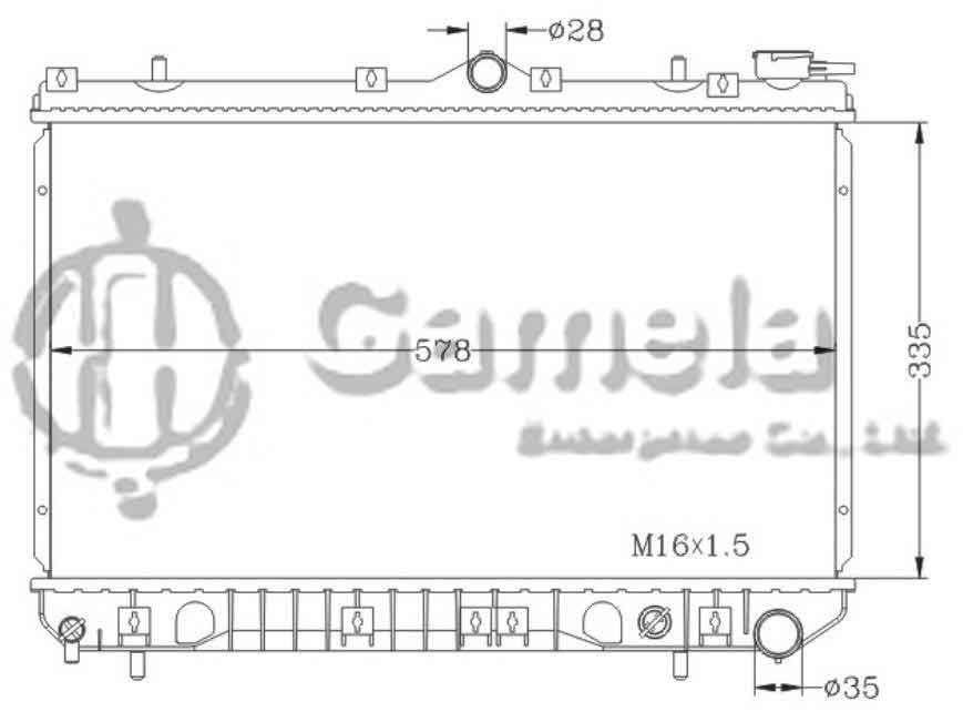 6190825117-T - Radiator-for-HYUNDAI-EXCEL-SCOUPE-L4-1-5-90-94-MT-NISSENS-62294-OEM-2531024000-2531024100-2531024001