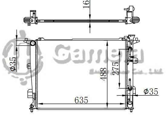 6190825122-T - Radiator-for-HYUNDAI