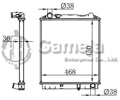 6190919027-T - Radiator-for-ISUZU-ELF3-1D-1988-2002-MT-OEM-897240284