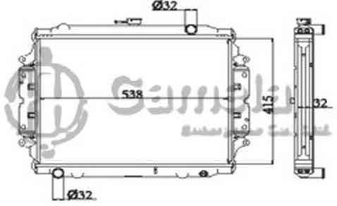 6190919028-T - Radiator-for-ISUZU-TFR-GAS-MT