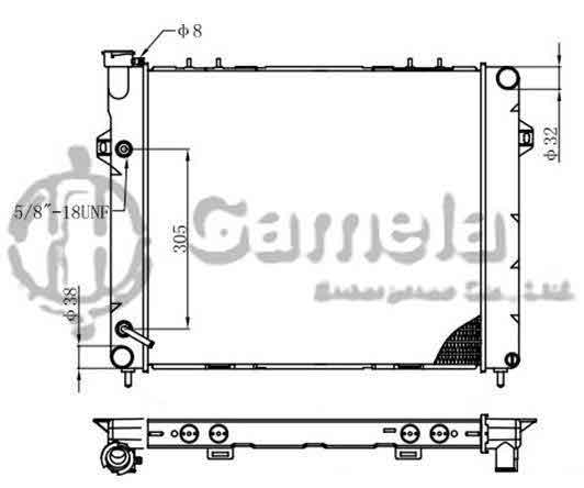 6191016009-T - Radiator-for-JEEP-GRAND-CHEROKEE-L6-4-0-93-97-AT-NISSENS-60989-OEM-52005172-52079597AB-52005166-DPI-1395-1396-2231