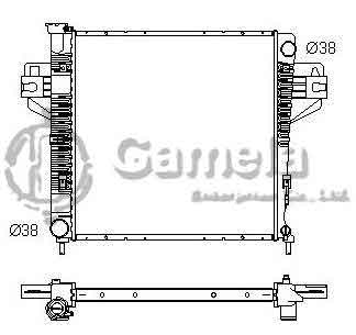 6191016017-T - Radiator-for-JEEP-LIBERTY-L4-2-8-02-06-MT-NISSENS-69212-OEM-52079731AA-52080123AA-DPI-2482