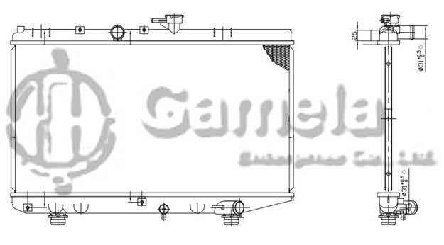 6191109006-T - Radiator-for-KIA-RIO-L4-1-5-01-02-MT-OEM-OK31A15200-OK31A15200A