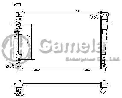 6191109016-T - Radiator-for-KIA-SPORTAGE-L4-V6-2-0-2-7-05-08-AT-DPI-2786