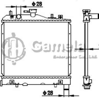 6191109018-T - Radiator-for-KIA-PRIDE93-SAIPA-MT-NISSENS-62505-OEM-KK13915200A-B11315200-KK15015200A-DPI-315