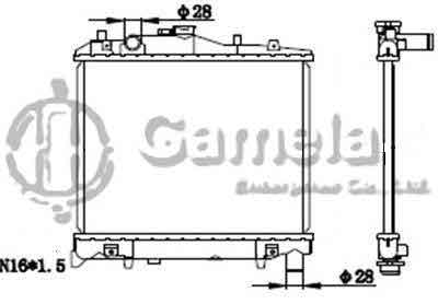 6191109020-T - Radiator-for-KIA-PRIDE93-MT-NISSENS-62505-OEM-KK13915200A-KK15015200A-B11315200-DPI-315