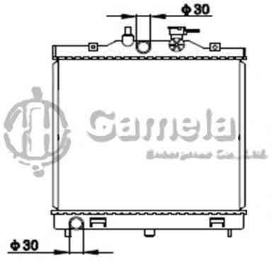 6191109021-T - Radiator-for-KIA-PICANTO-04-MT-NISSENS-66654-OEM-2531007000-2531007010-2531007011