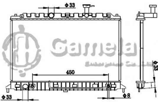 6191109040-T - Radiator-for-KIA-SORENTO-BL-2-5itr-TURBO-DIESEL-07-AT