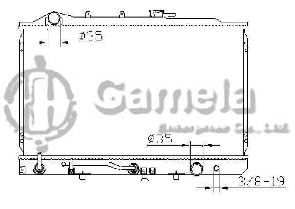 6191109059-T - Radiator-for-KIA-AT