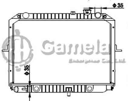 6191109064-T - Radiator-for-KIA-PREGIO-2-7-D-MT-NISSENS-66645-OEM-OK72A15200-OK72A15200A-OK72A15200B-OK72A15200C-OK72A15200D-72A15200