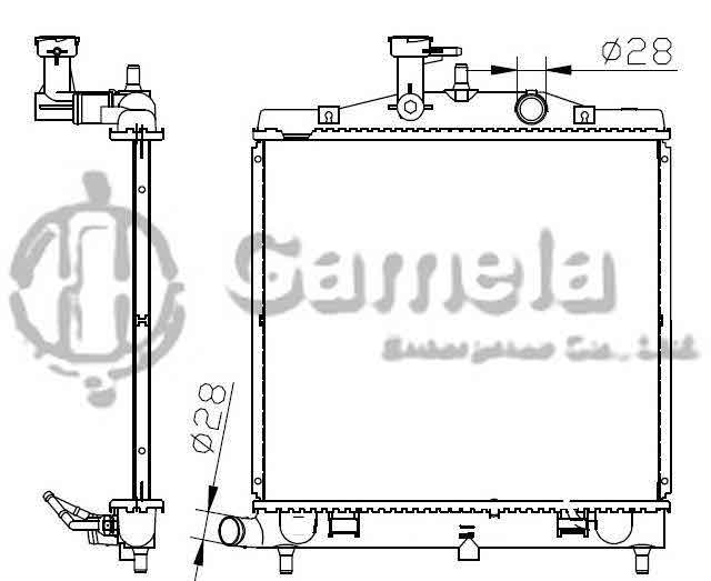 6191109091-T - Radiator-for-KIA-PICANTO-2004-MT-OEM-2531007500-2531007800