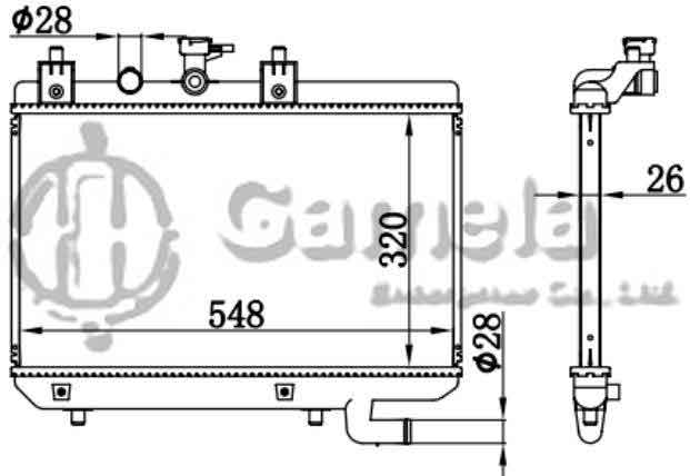 6191109109-T - Radiator-for-KIA-EIS-MT-MT