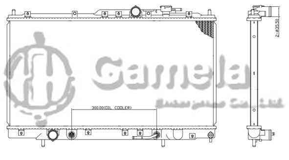 6191302006-T - Radiator-for-MITSUBISHI-GALANT-L4-2-4-03-03-AT-DPI-2720