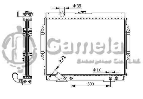 6191302034-T - Radiator-for-MITSUBISHI-MONTERO-V6-3-0-95-96-AT-OEM-MR188432-MR188433-DPI-2071