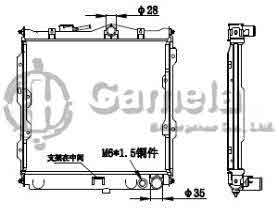 6191302040-T - Radiator-for-MITSUBISHI-K722-MT-OEM-MB222073