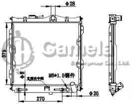 6191302041-T - Radiator-for-MITSUBISHI-K722-AT