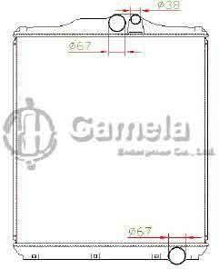 6191302045-T - Radiator-for-MITSUBISHI-FUSO-6CYL-MT-OEM-ME403636