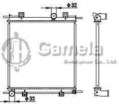 6191302053-T - Radiator-for-MITSUBISHI-MT