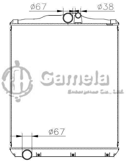 6191302067-T - Radiator-for-MITSUBISHI-FUSO-SUPER-GREAT-03-MT-OEM-ME403635