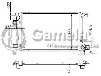 6191302075-T - Radiator-for-MITSUBISHI-MAGIC-CPX-VAN-Veryca-01-05-MT