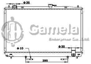 6191302087-T - Radiator-for-MITSUBISHI-PAJERO2002-V73-AT