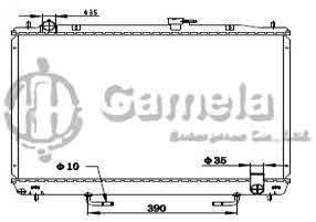 6191302089-T - Radiator-for-MITSUBISHI-PAJERO-AT