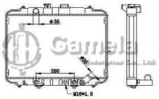 6191302095-T - Radiator-for-MITSUBISHI-L-300-86-2-0-AT-OEM-2530043800-2530043820