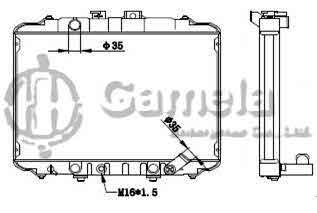 6191302096-T - Radiator-for-MITSUBISHI-L-300-86-2-0-MT-NISSENS-67015-67034-OEM-2530043000-2530043600-2530043610