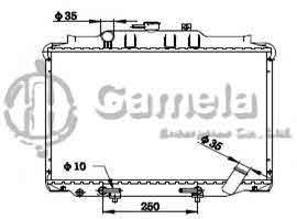 6191302097-T - Radiator-for-MITSUBISHI-DELICA-BOX-86-06-AT