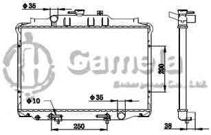 6191302101-T - Radiator-for-MITSUBISHI-DELICA87-93-AT-OEM-SW749167