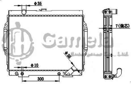 6191302105-T - Radiator-for-MITSUBISHI-MONTERO-L4-2-6-83-89-AT-DPI-1039