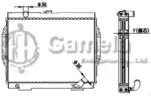 6191302106-T - Radiator-for-MITSUBISHI-PAJERO-V31-V3292-96-MT